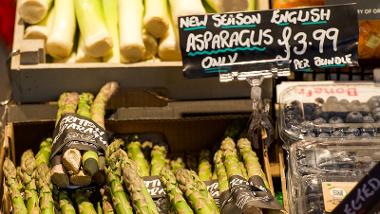 British asparagus close up