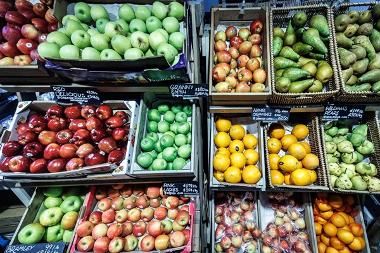 Baskets of fruit